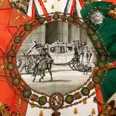 エルメス カレ90 NAPOLEON ナポレオン スカーフ ホワイト レッド マルチカラー シルク レディース HERMES 【中古】